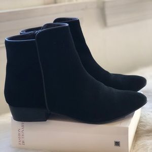 Black ankle booties